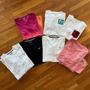 7 Hollister Under Armour Men’s Shirts Size Small